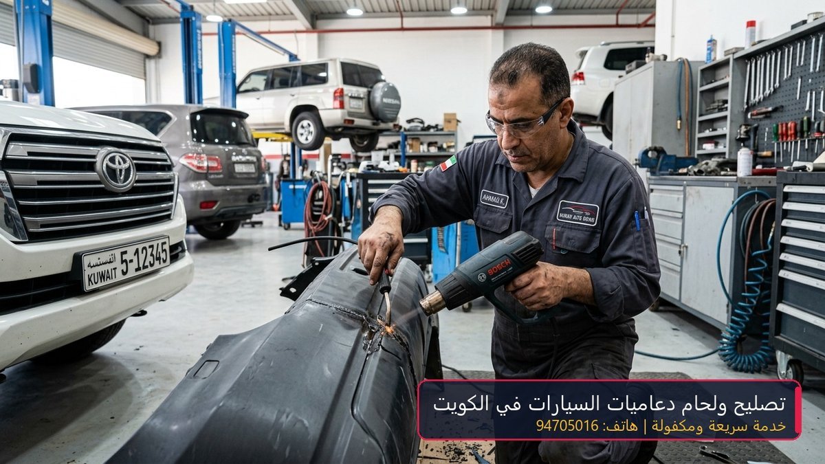 معلم تصليح ولحام دعاميات السيارات البلاستيكية والفيبر جلاس في كراج متنقل الكويت 94705016